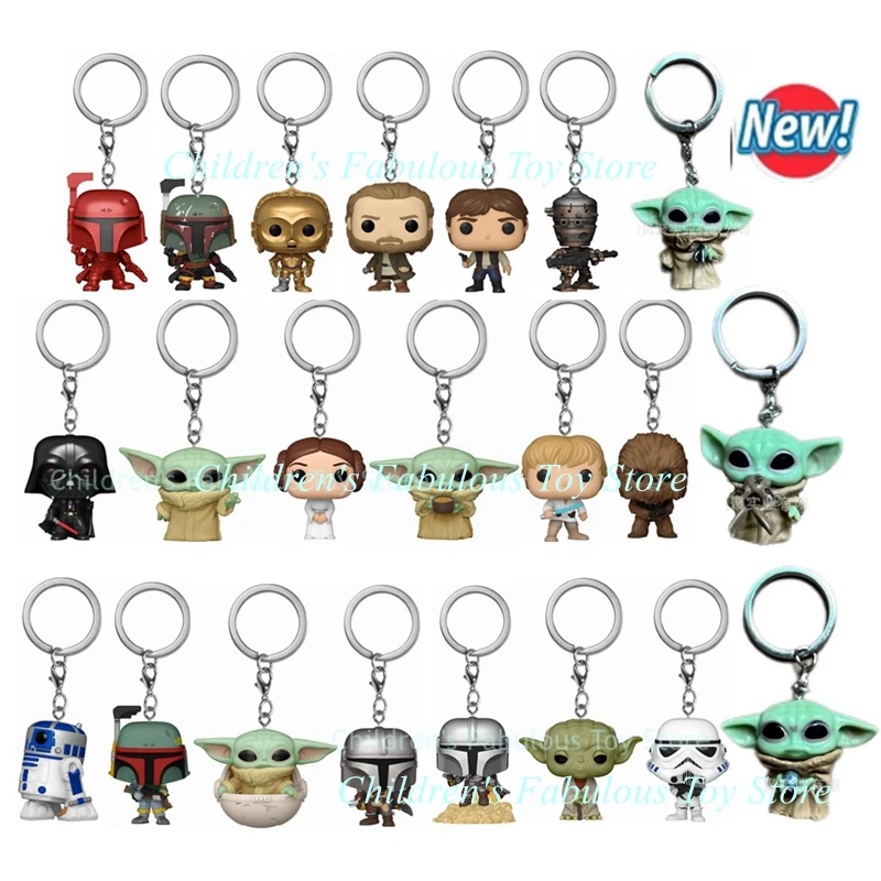Baby Yoda Products - 29 styles FUNKO Keychains Star wars