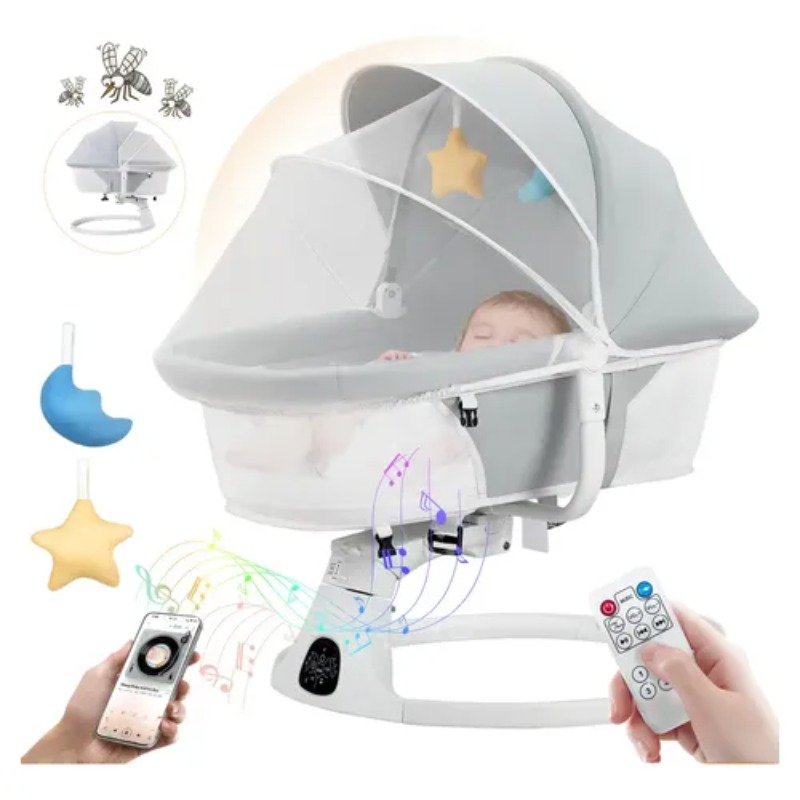 Baby Swing Bouncer - Baby Swing Cradle Electric Infant Rocker