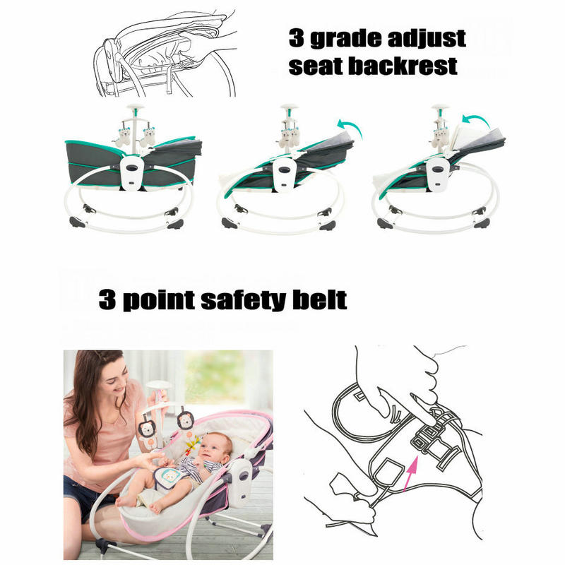 5 In 1 Baby Rocker Infant Swin - Baby Swing Bouncer 评论和价格