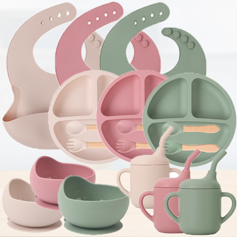 Children's silicone tableware  - Silicone Baby Bibs 评论和价格
