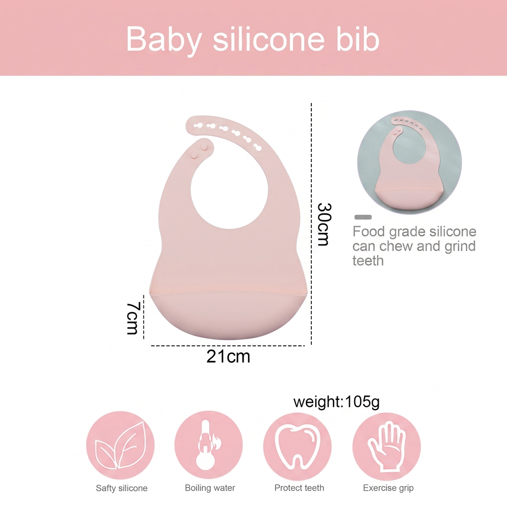 Baby Bibs for Mealtime Waterpr - Silicone Baby Bibs 评论和价格